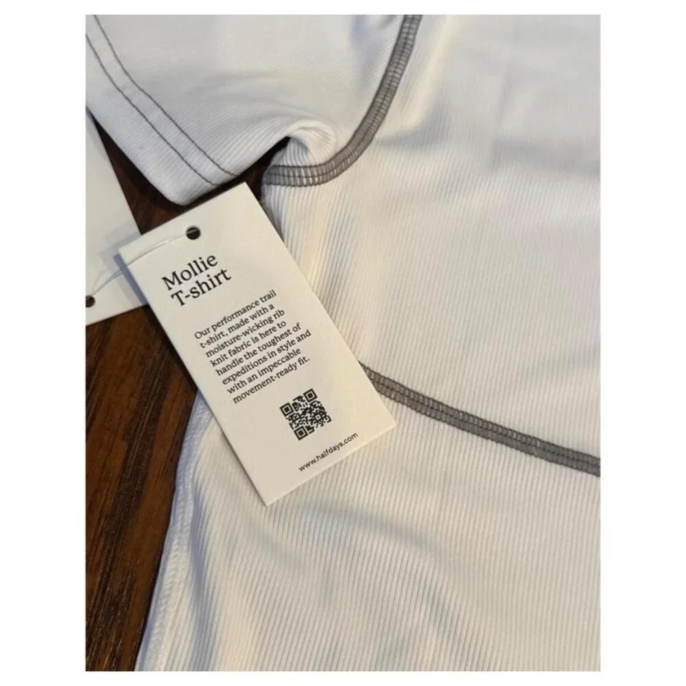 Halfdays Mollie Ski/Snowboard Shirt, new with tags, L, white - Picture 5 of 6